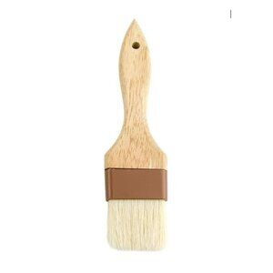 Update International WPBB-15 Flat Pastry Brush Boar Bristles Brown Band 1.5"